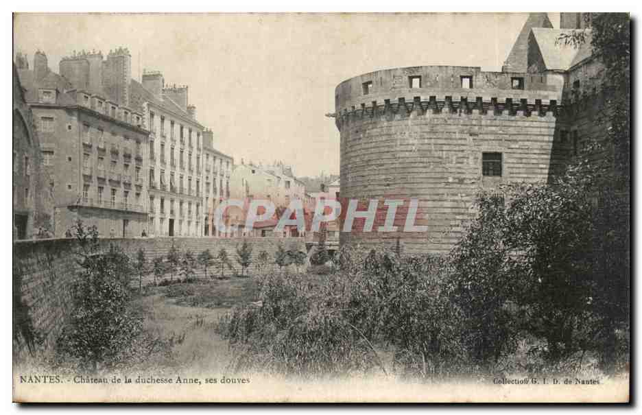 Nantes CPA Chateau de la duchesse Anne ses douves