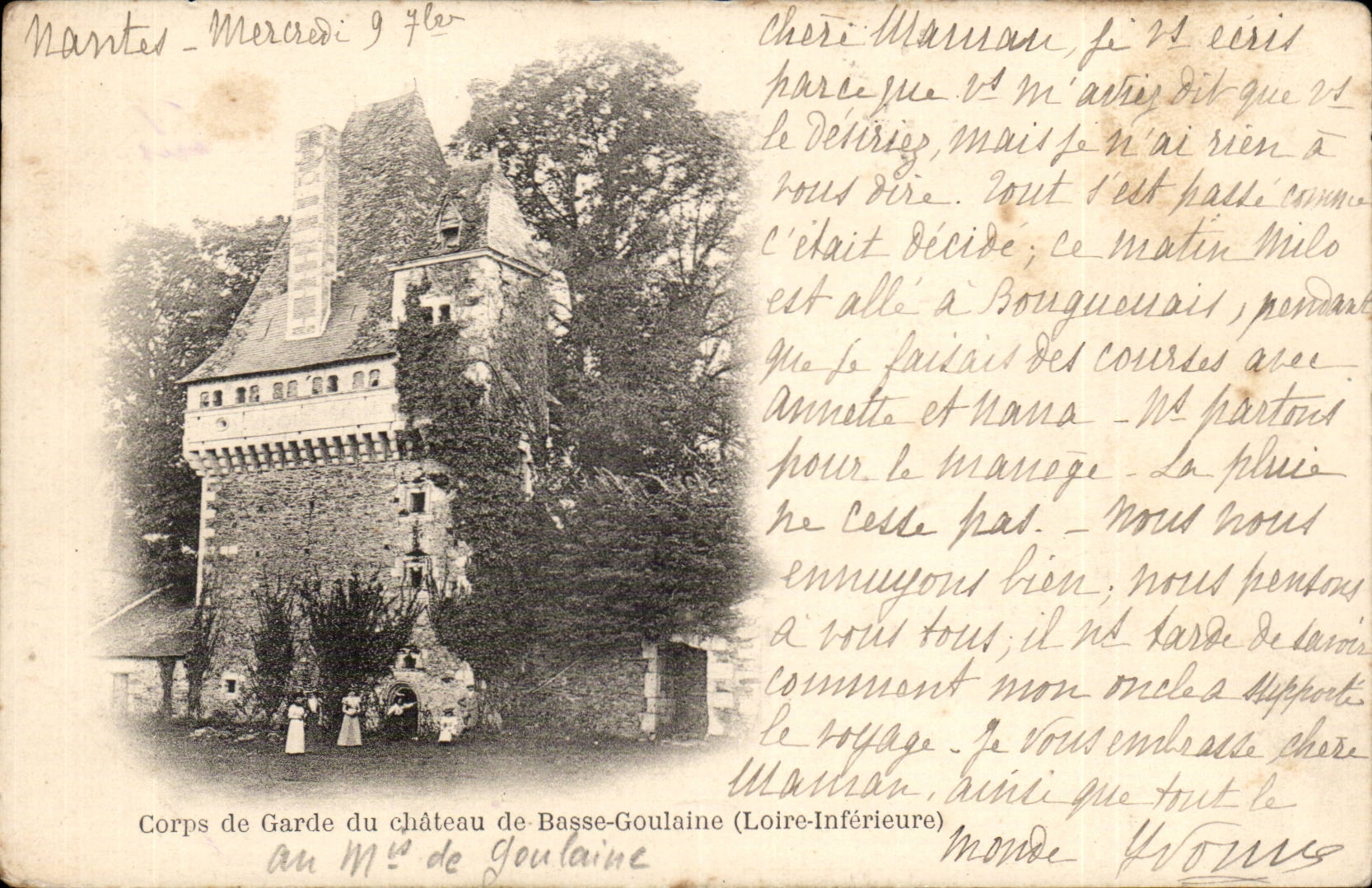 Nantes CPA Corps de garde du chateau de Basse Goulaine 