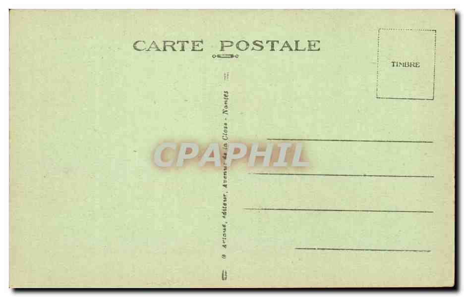 Chateaubriant CPA Les arcades et pavillon de l'escalier — Rückseite