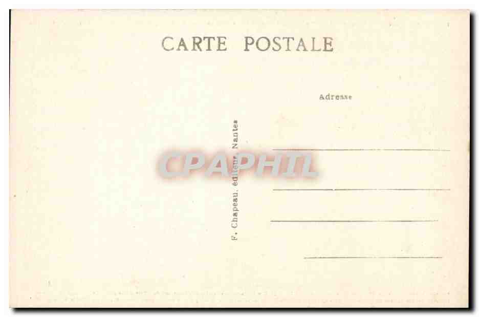 CPA Chateau d'Ancenis fonde en 990 par Aremberge femme de Guerech eveque et comte de Nantes — Back