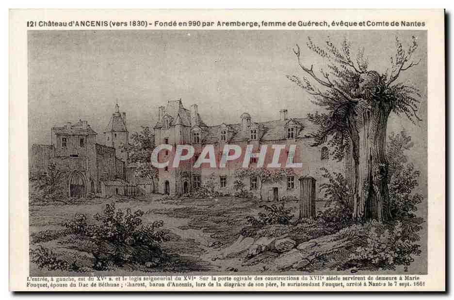 CPA Chateau d'Ancenis Fonde en 990 par Aremberge femme de guerech eveque et comte de Nantes