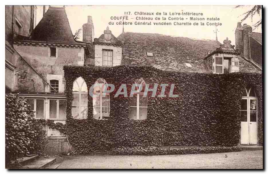 Couffe CPA Chateau de la Contrie maison natale du celebre general vendeen Charette de la Contrie