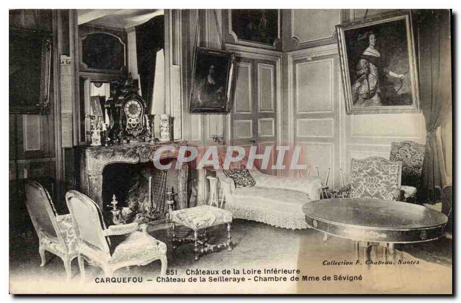 Carquefou CPA Chateau de Belleraye Chambre de me de Sevigne