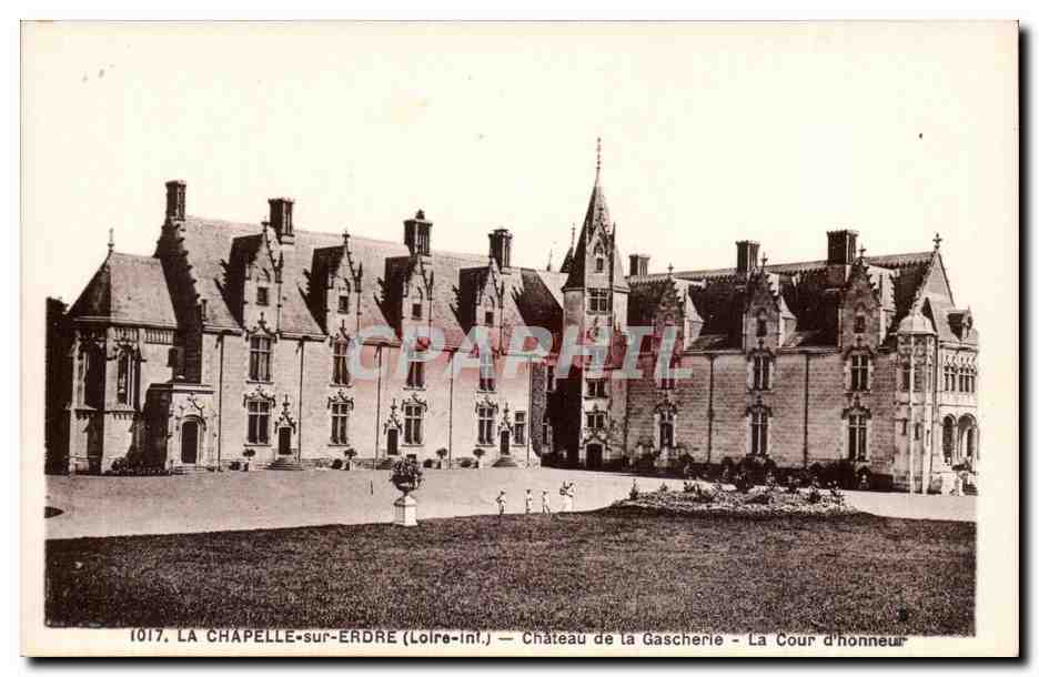 La chapelle sur Erdre CPA Chateau de la Gascherie La cour d'honneur