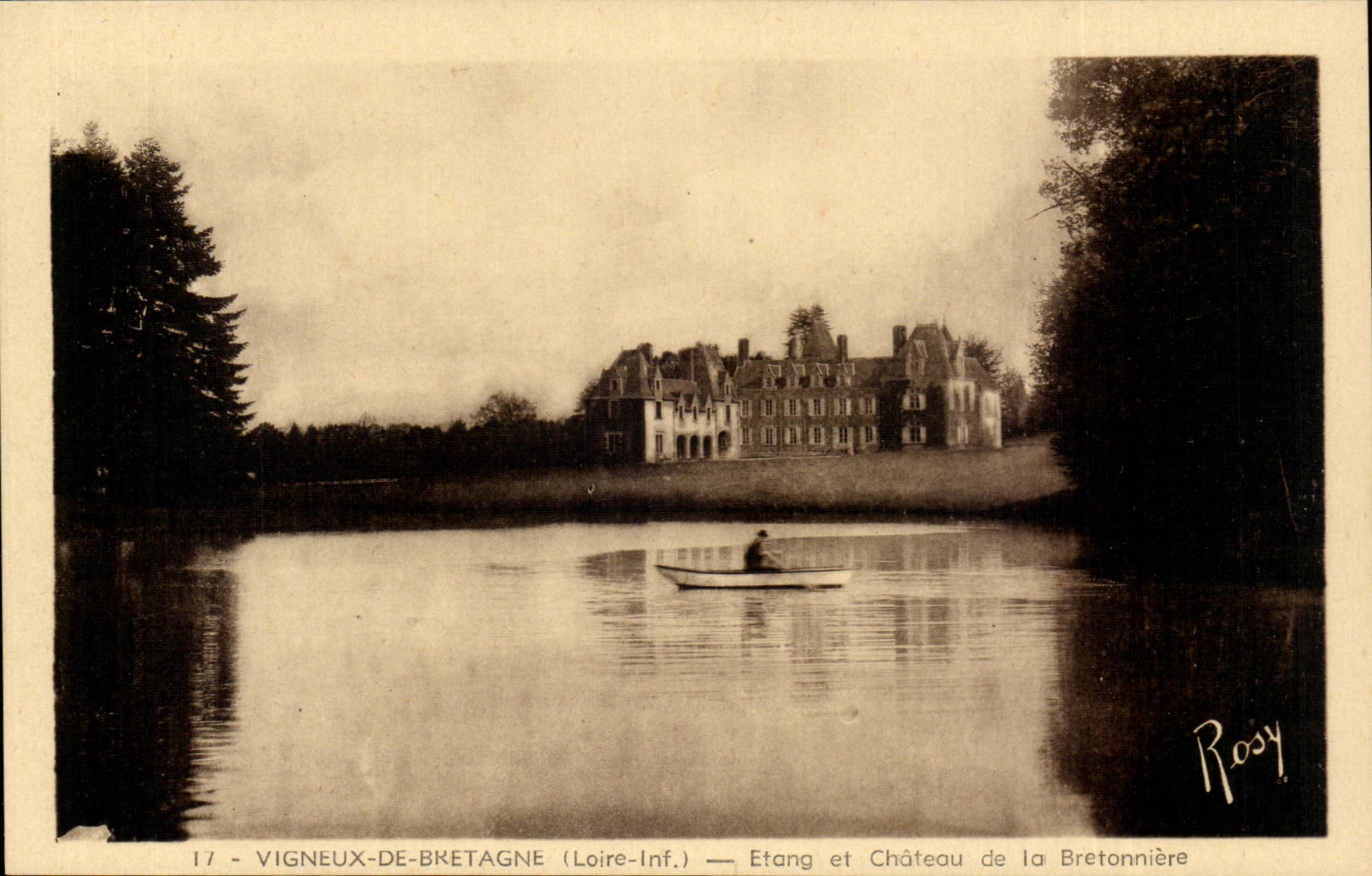 Vigneux de Bretagne CPA Etang et chateau de la Bretonniere