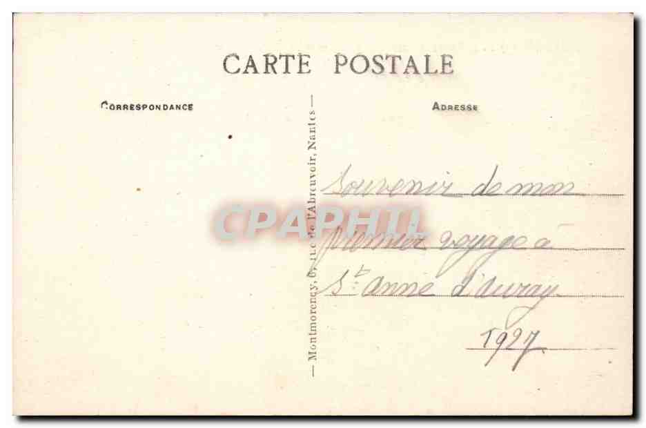 Batz CPA L'eglise St Guenole  — Rückseite