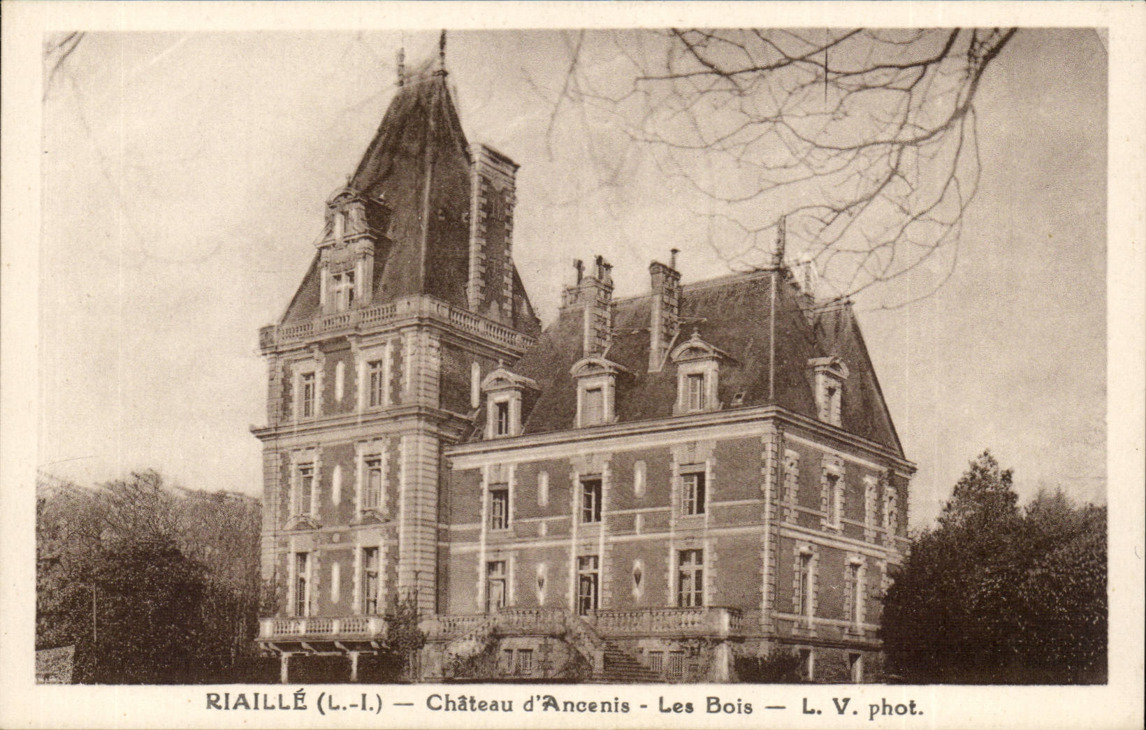 Riaille CPA Chaetau d'Ancenis Les bois