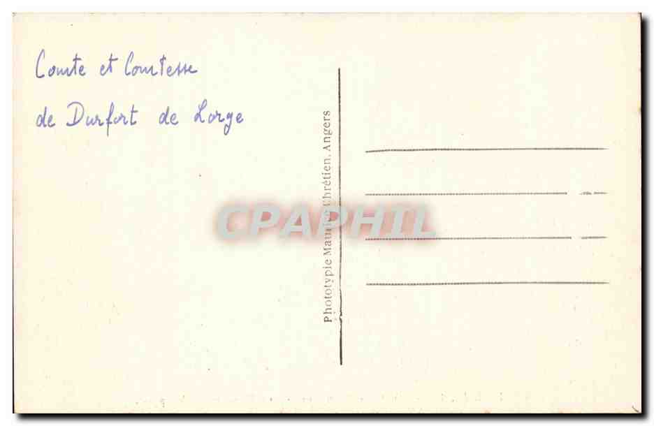 Riaille CPA Chaetau d'Ancenis Les bois — Rückseite