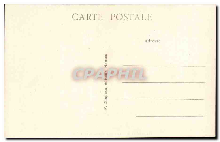 Ancenis CPA Le vieux chateau vers 1850 — Back