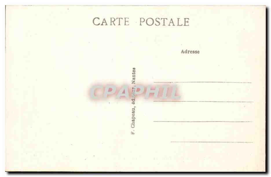 Environs d'ancenis CPA Le chateau de Vair vers 1850 — Rückseite