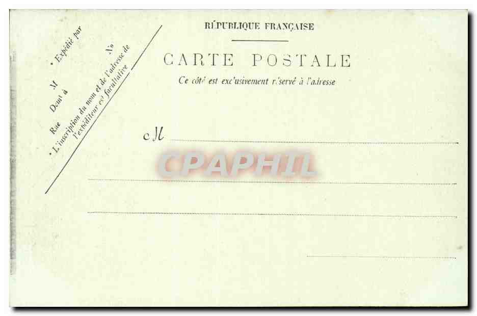 Nantes CPA Le chateau L'entree — Verso