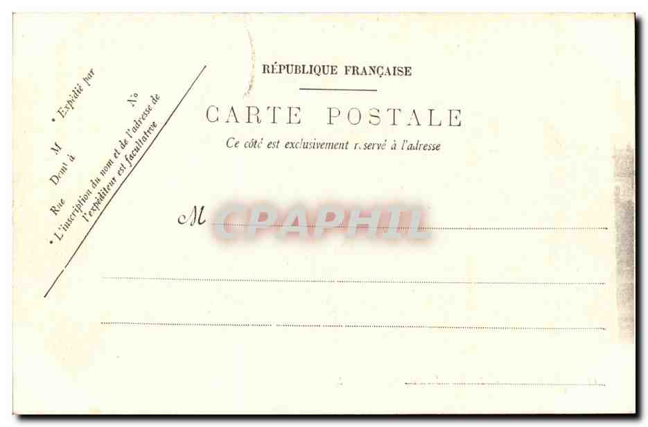 Nantes CPA La tourelle du chateau — Verso
