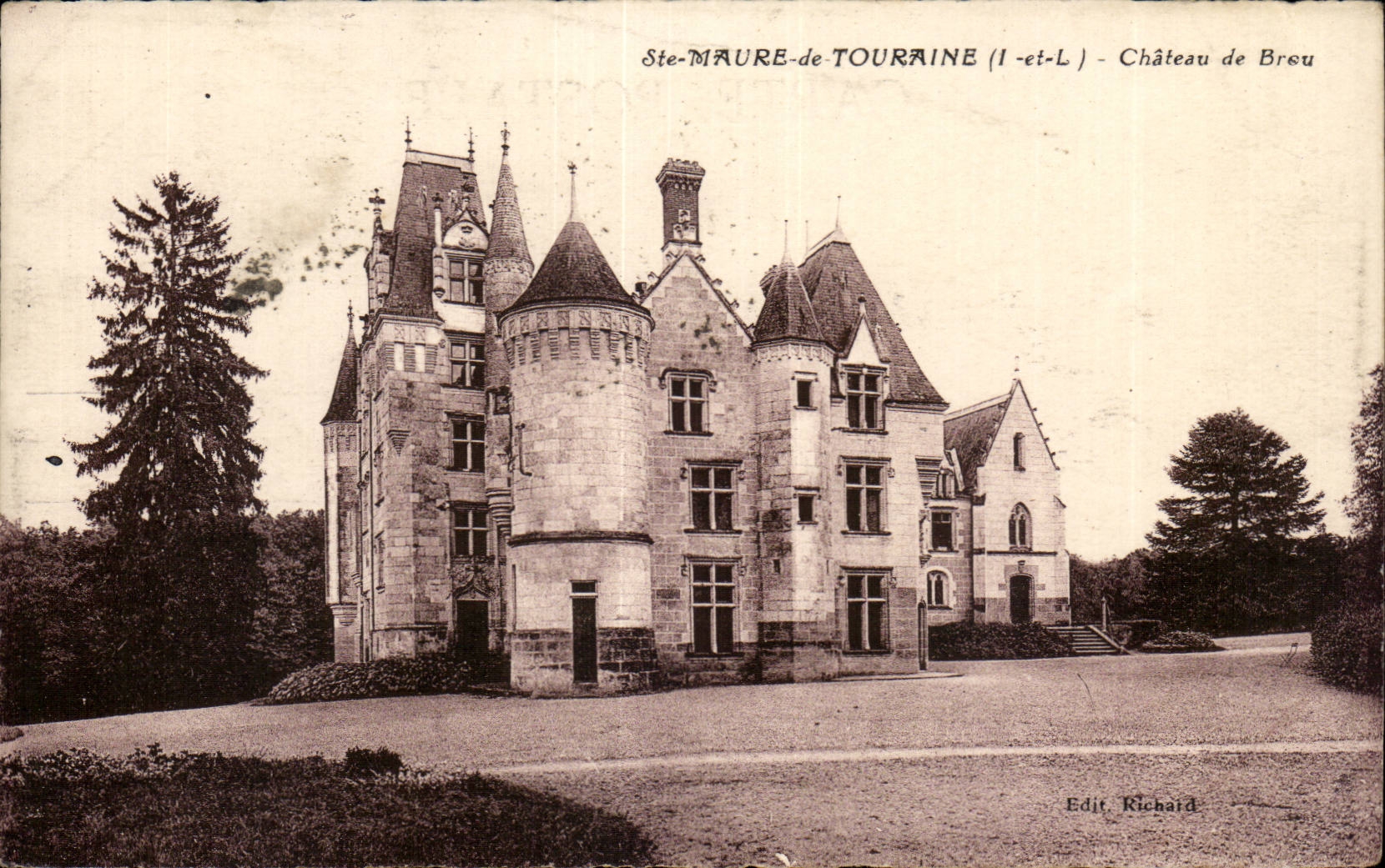 Ste Maure de Touraine CPA Chateau de Brou