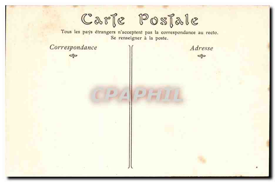 CPA Chateau de Chenonceaux L'entree principale — Rückseite