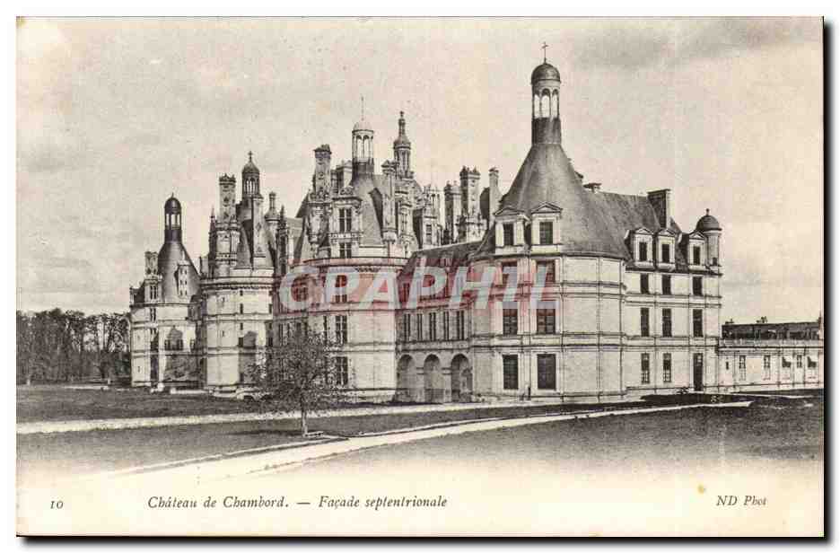CPA Chateau de Chambord Facade septentrionale