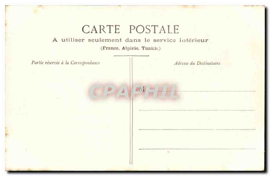 Loches CPA Le chateau (cote nord) bati sous Charles VII — Rückseite
