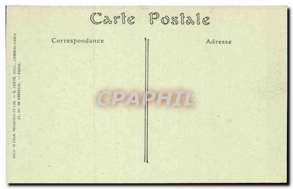 Tours CPA Vue generale — Rückseite