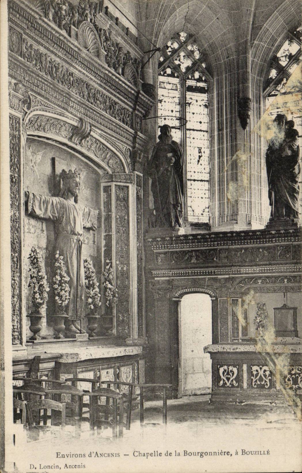 Environs d'Ancenis CPA Chapelle de la Bourgonniere a Bouzille