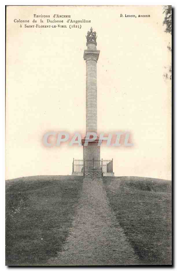 Environs d'Ancenis CPA Colonne de la duchesse d'angouleme a Saint Florent le Vieil (1825)