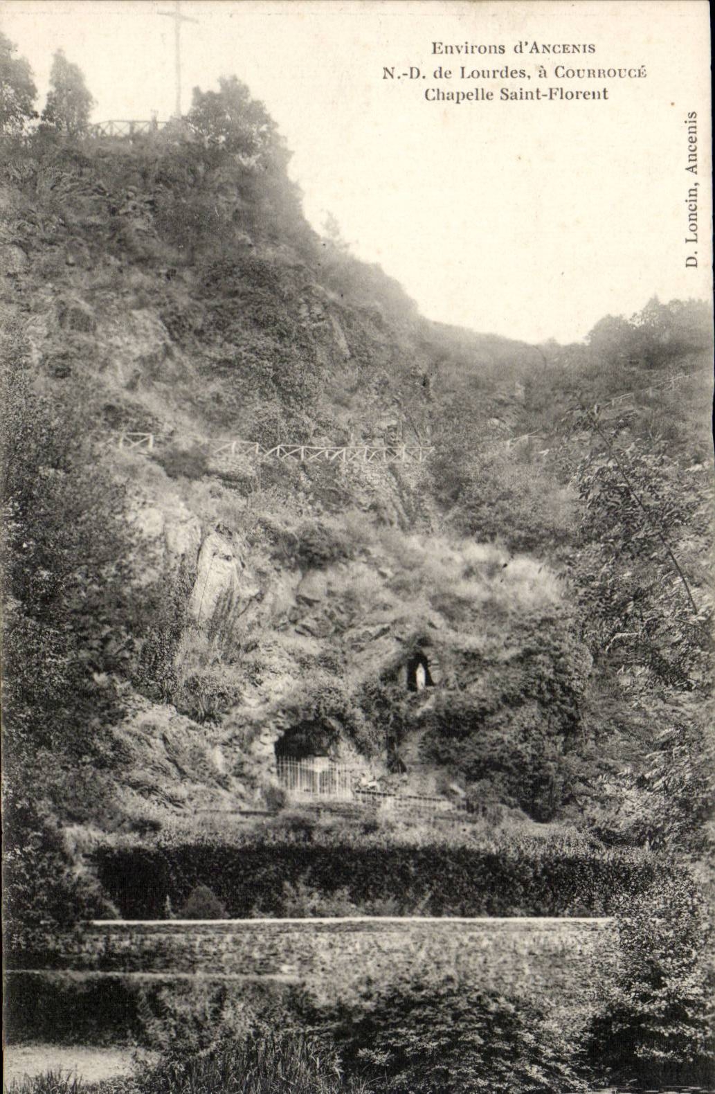 Environs d'Ancenis CPA ND de Lourdes a Courrouce Chapelle Saint Florent