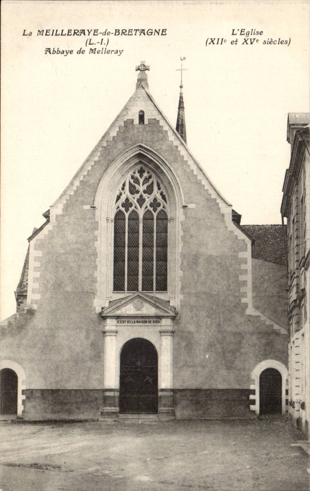 La Meilleraye en Bretagne CPA Abbaye de Melleray L'eglise