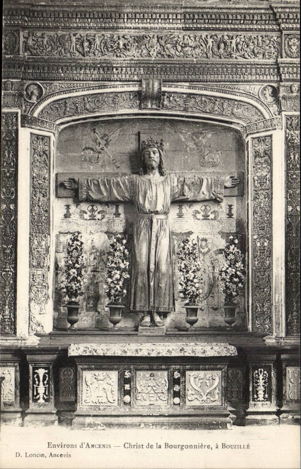 Environs D'Ancenis CPa Christ d el Bourgonniere a Bouzille