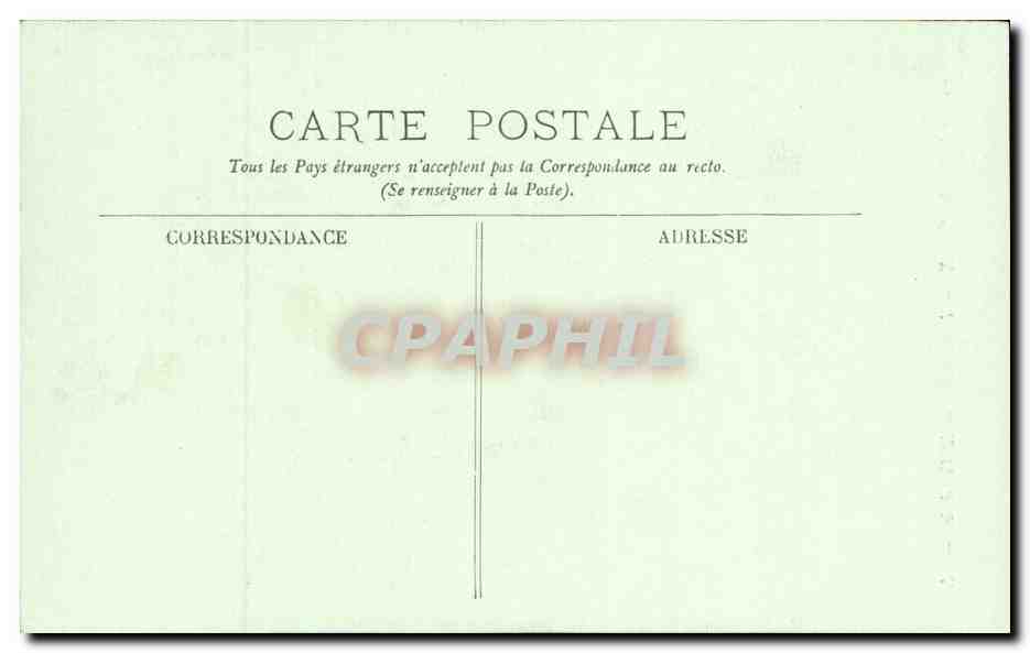 Chenonceaux CPA Le chateau le vestibule — Rückseite