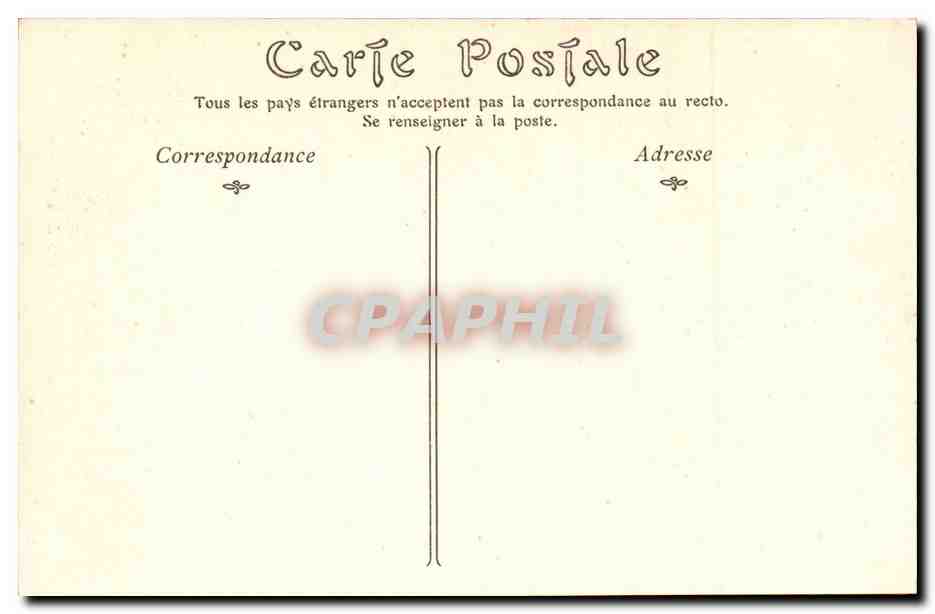 Chateau d'Amboise CPA porte de la chapelle — Rückseite