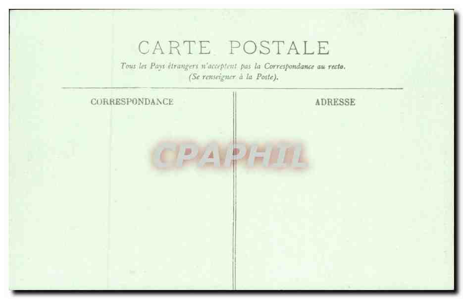 Langeais CPA Entre (sic) du chateau le pont levis — Rückseite