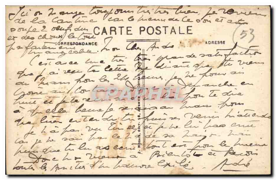 Laval CPA La cathedrale dont l'origine remonte au 11eme — Rückseite