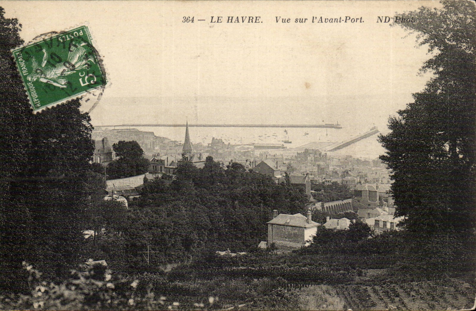 Le Havre CPA Vue sur l'avant port