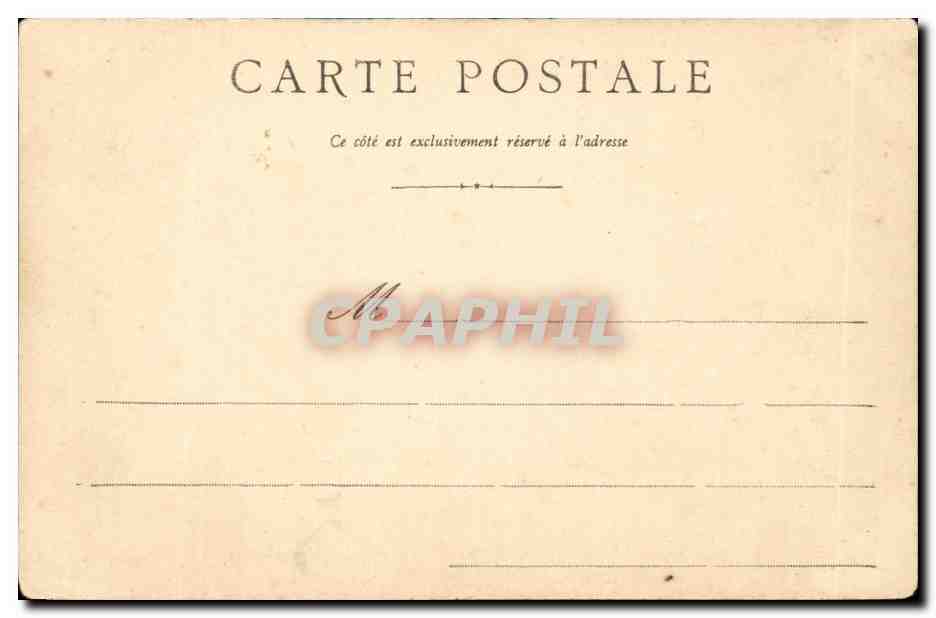 Pontoise CPA L'hotel Dieu et le chateau — Rückseite