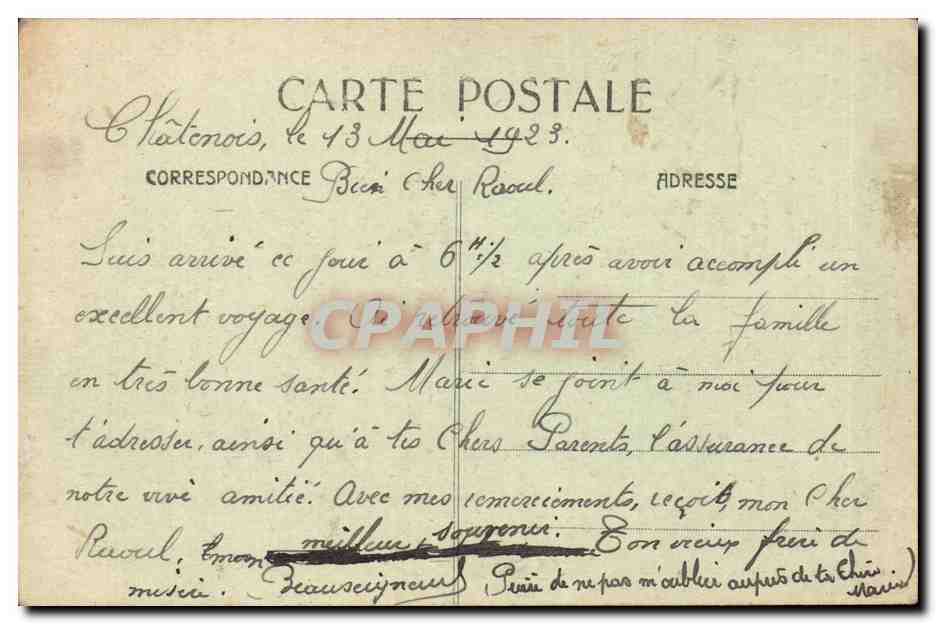 Belfort CPA L'arsenal et le chateau — Rückseite