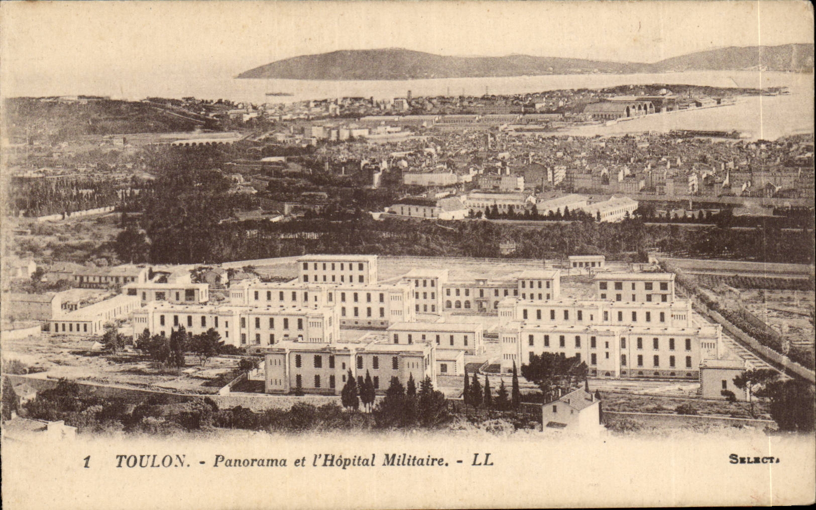 Toulon - Panorama et l'Hôpital Militaire - LL - Select