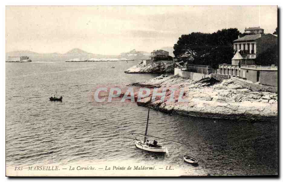 Marseille CPA la corniche La pointe de Maldorme