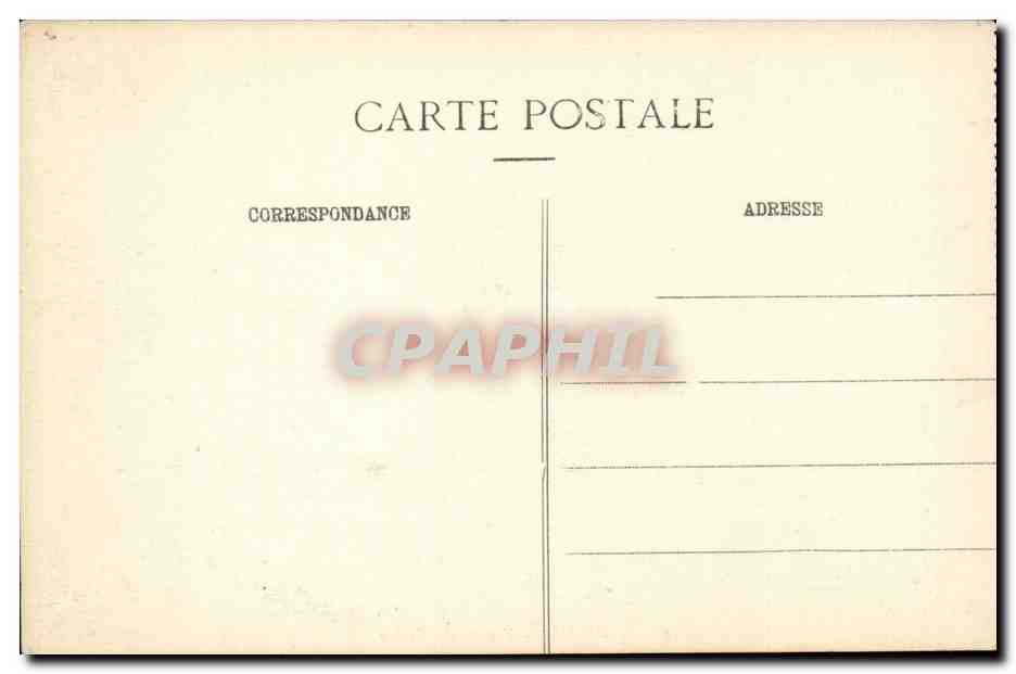 Vichy CPA Facade du casino — Verso