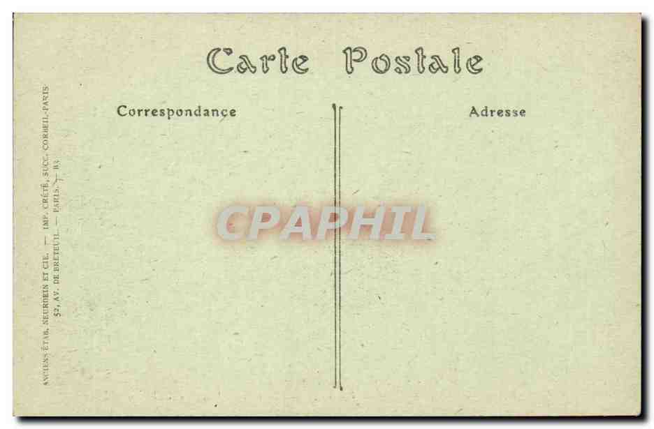 Caen — École Normale de Filles (ancien Palais des Ducs) — Verso