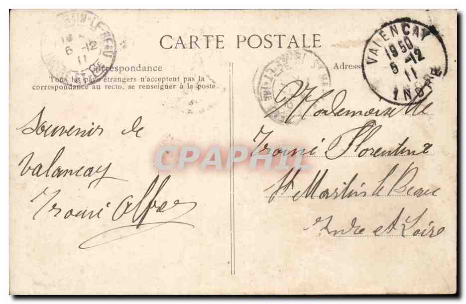 Château de Valençay (Indre) — La Cour d'Honneur — Édition Guiliot, Valençay — Rückseite