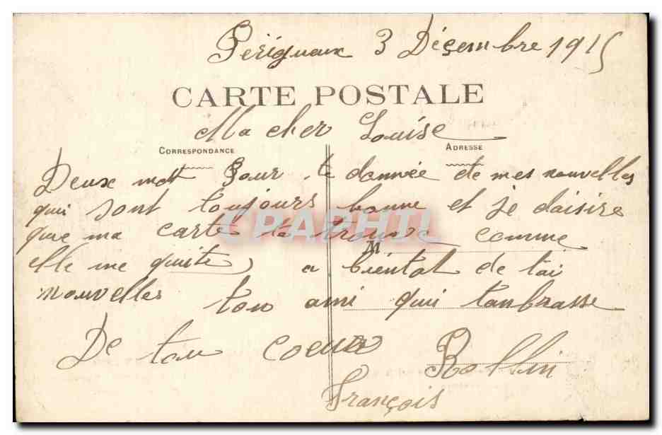 CPA Folklore En Perigord La Sautiere (servilhote) — Rückseite