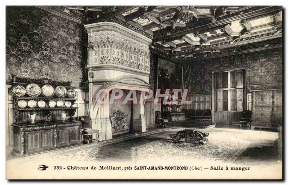 CPA Chateau de MEillant pres Saint Amand Montrond Salle a manger