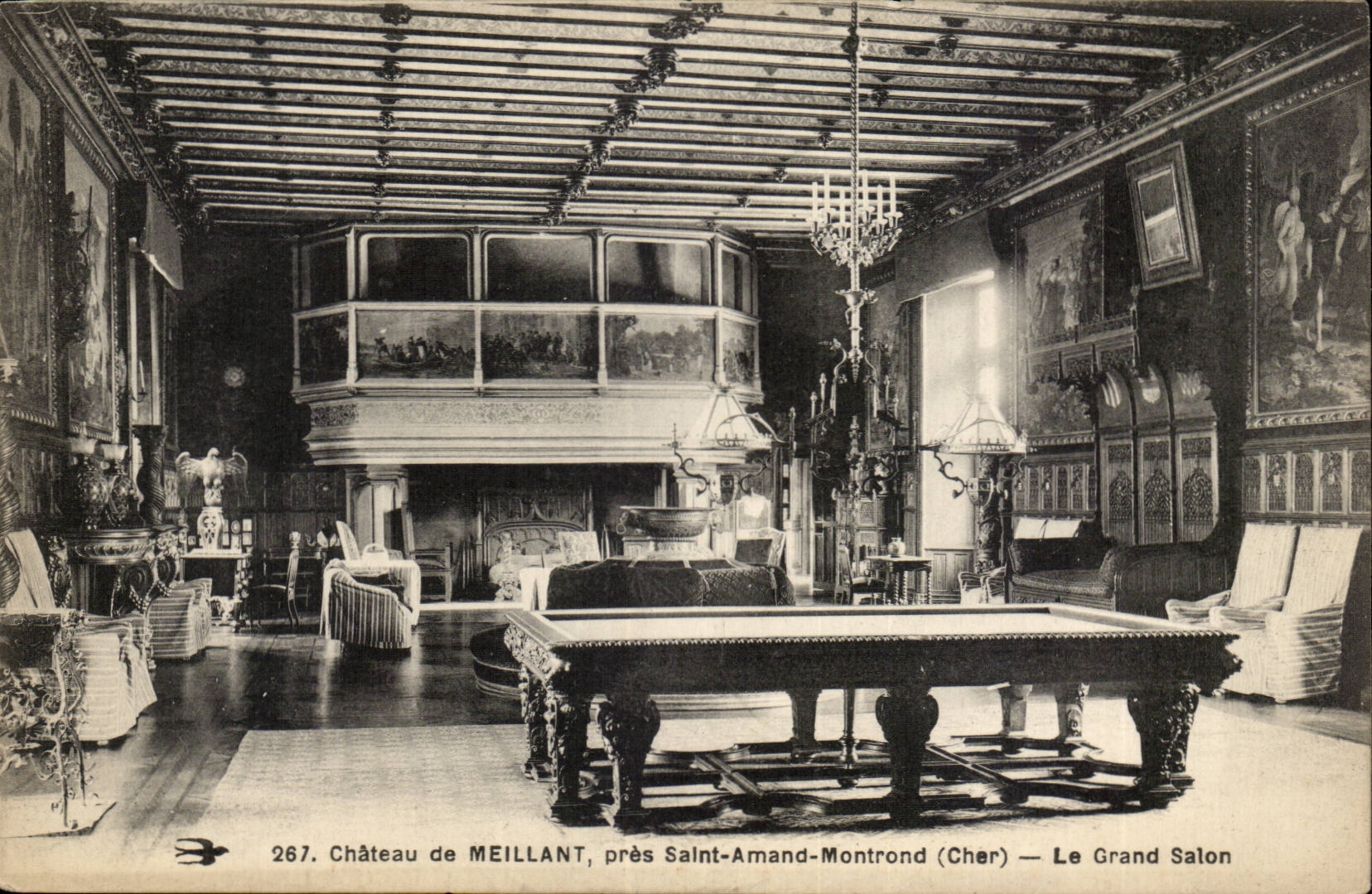 Château de MEILLANT, près Saint-Amand-Montrond (Cher) — Le Grand Salon
