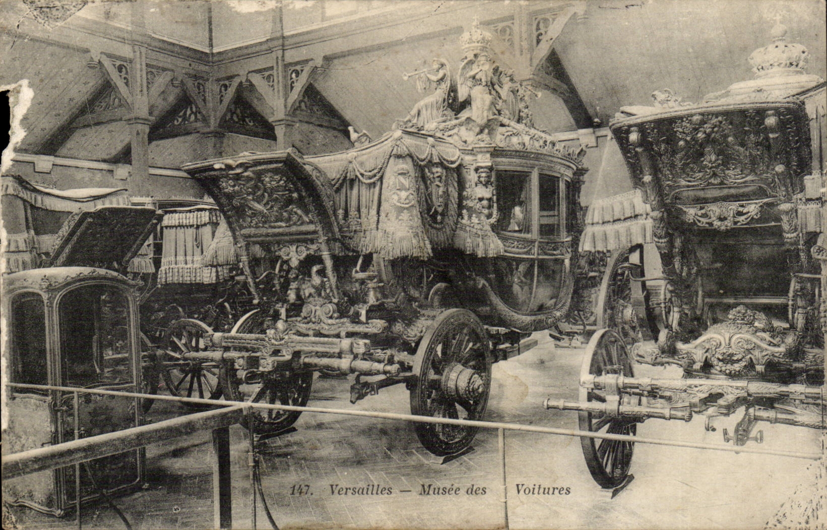 Versailles CPA Musee des voitures
