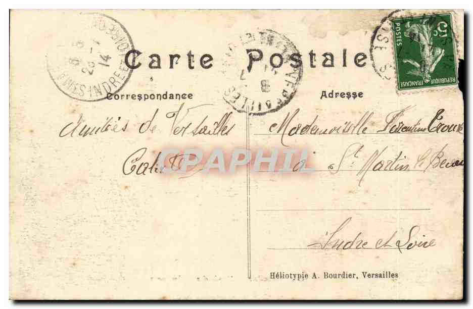 Versailles CPA Musee des voitures — Verso