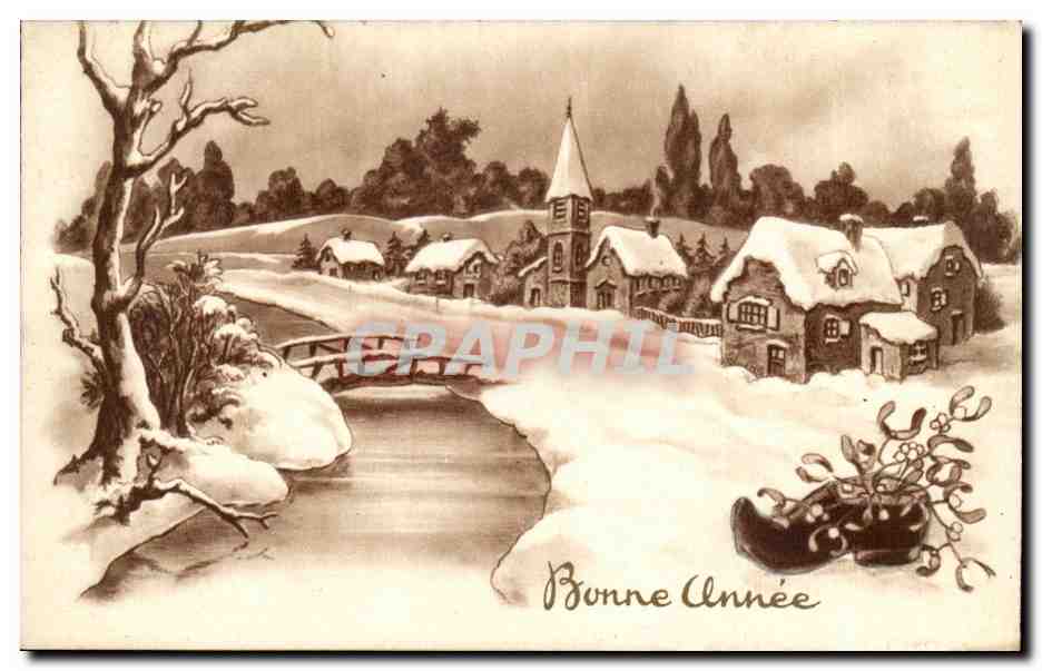CPA Fantaisie Bonne annee