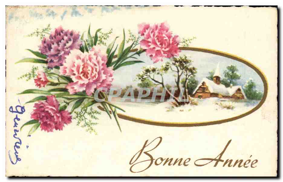 CPA Fantaisie Bonne annee