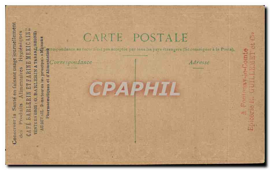 CPA Paris Pont Alexandre III — Verso