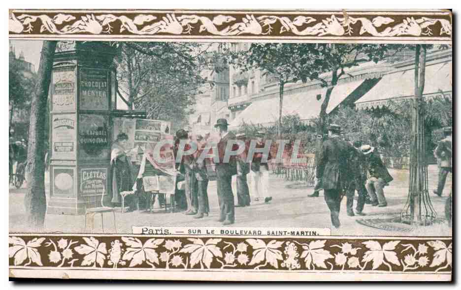 CPA Paris Sur le boulevard Saint martin