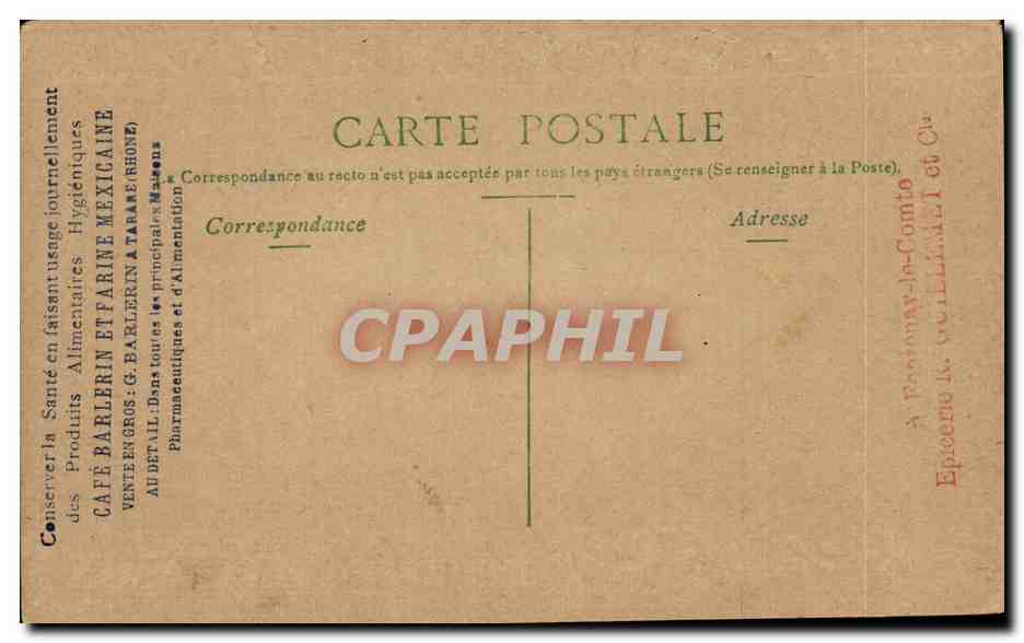 CPA Paris Sur le boulevard Saint martin — Verso