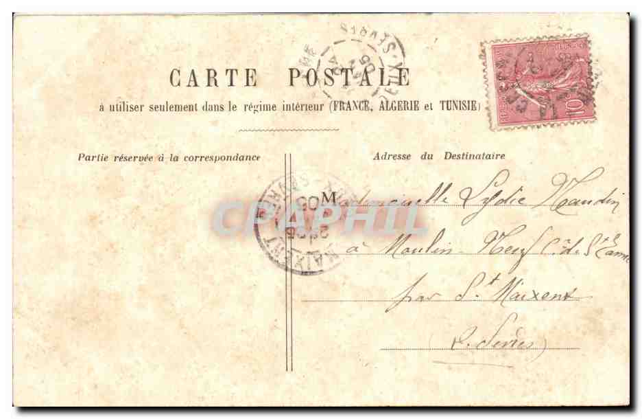 CPA Fantaisie Femme  — Back