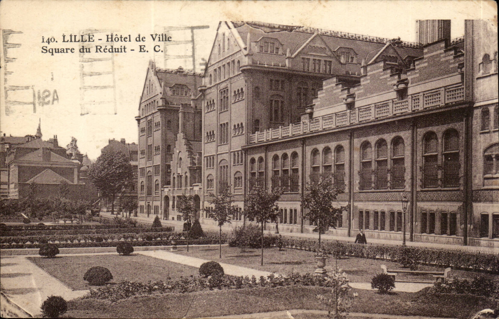 CPA Lille Hotel de Ville Square du Reduit